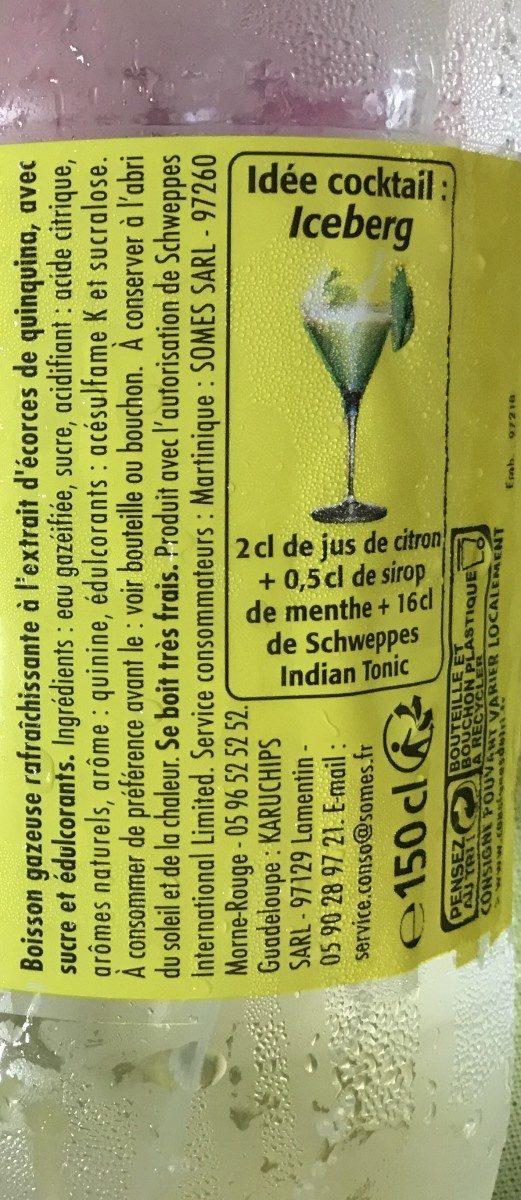 Schweppes Indian Tonic - Ingrédients - fr