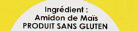 Maizena Fleur de Maïs Sans Gluten 400g - Ingrédients - fr
